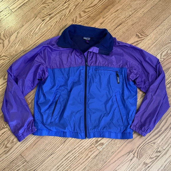 Patagonia Jackets & Blazers - Vintage Patagonia Women's Windbreaker Jacket Colorblock Gorpcore‎ 90s Era Size L